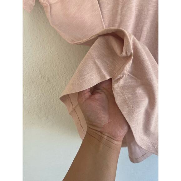 Gray Lab Woman Rose Short Sleeve 100% Cotton Top, Size Large - Picture 4 of 7